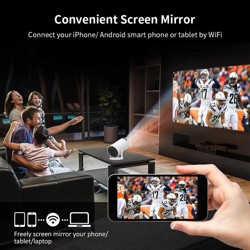 Projectors Hy300 Portable Projector Android 11 4K Smart Mini Hy300 for Home Projector Full Hd Support Video Player S2527