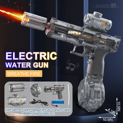 High Pressure Electric Water Gun Toys Summer Outdoor Beach Pool Garden Fight Games Kids Automatic Bursts Watergun Gifts