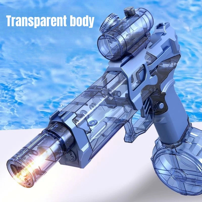 High Pressure Electric Water Gun Toys Summer Outdoor Beach Pool Garden Fight Games Kids Automatic Bursts Watergun Gifts