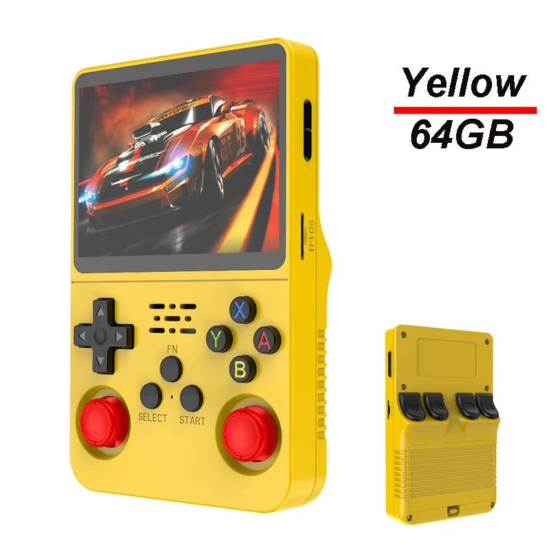 R36S Retro Handheld Game Console Original Arkos System 3.5 Inch IPS Screen Portable Pocket Video Player 64GB 128GB Kid Gift