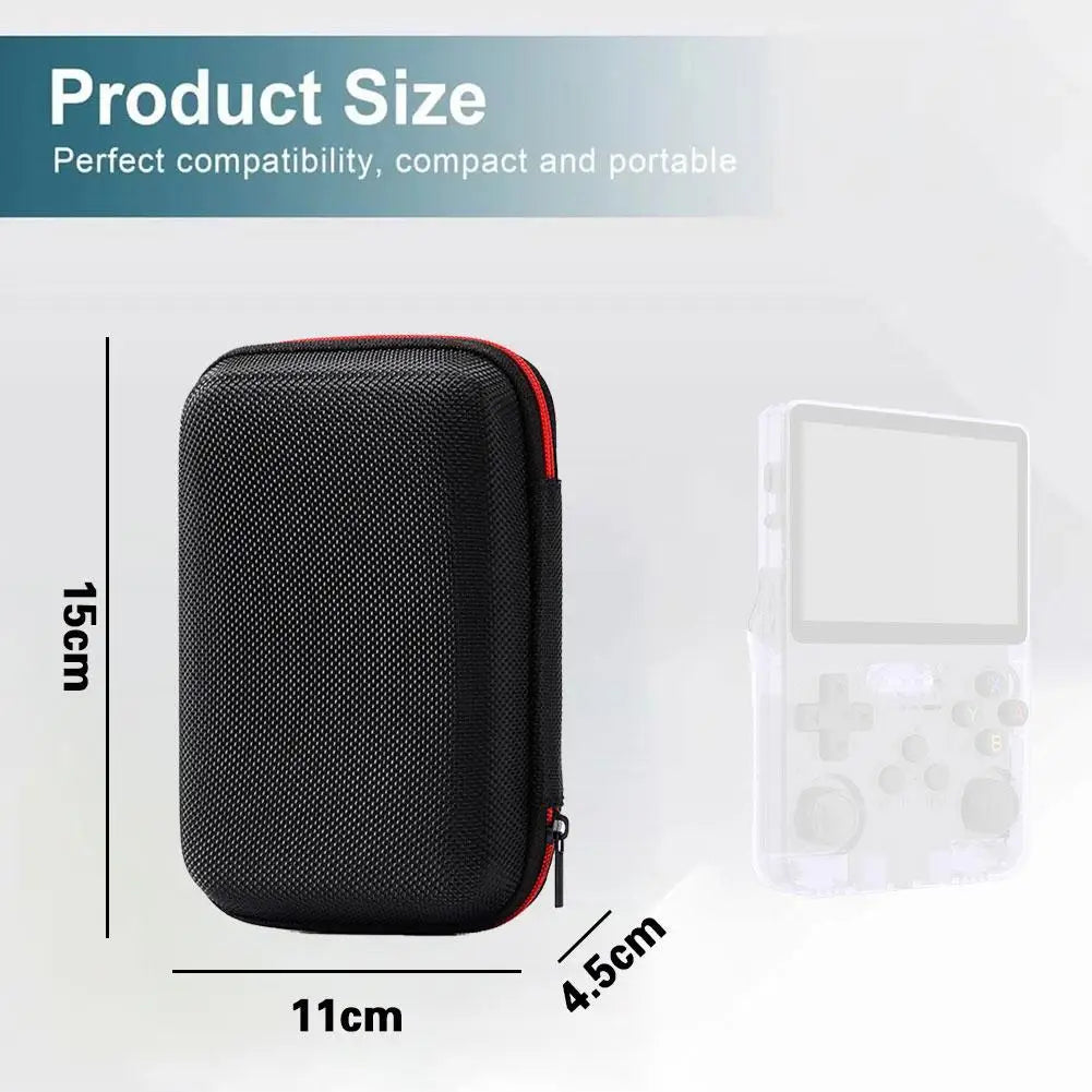 Carrying Case for R36S R35S EVA Protective Hard Storage Bag Portable Protective Case with Mesh for Game Console Accessories