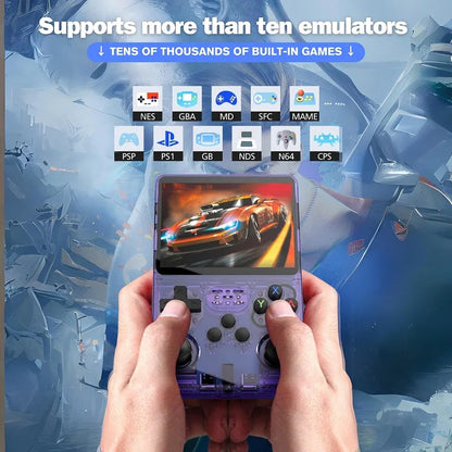 R36S Retro Handheld Game Console Original Arkos System 3.5 Inch IPS Screen Portable Pocket Video Player 64GB 128GB Kid Gift