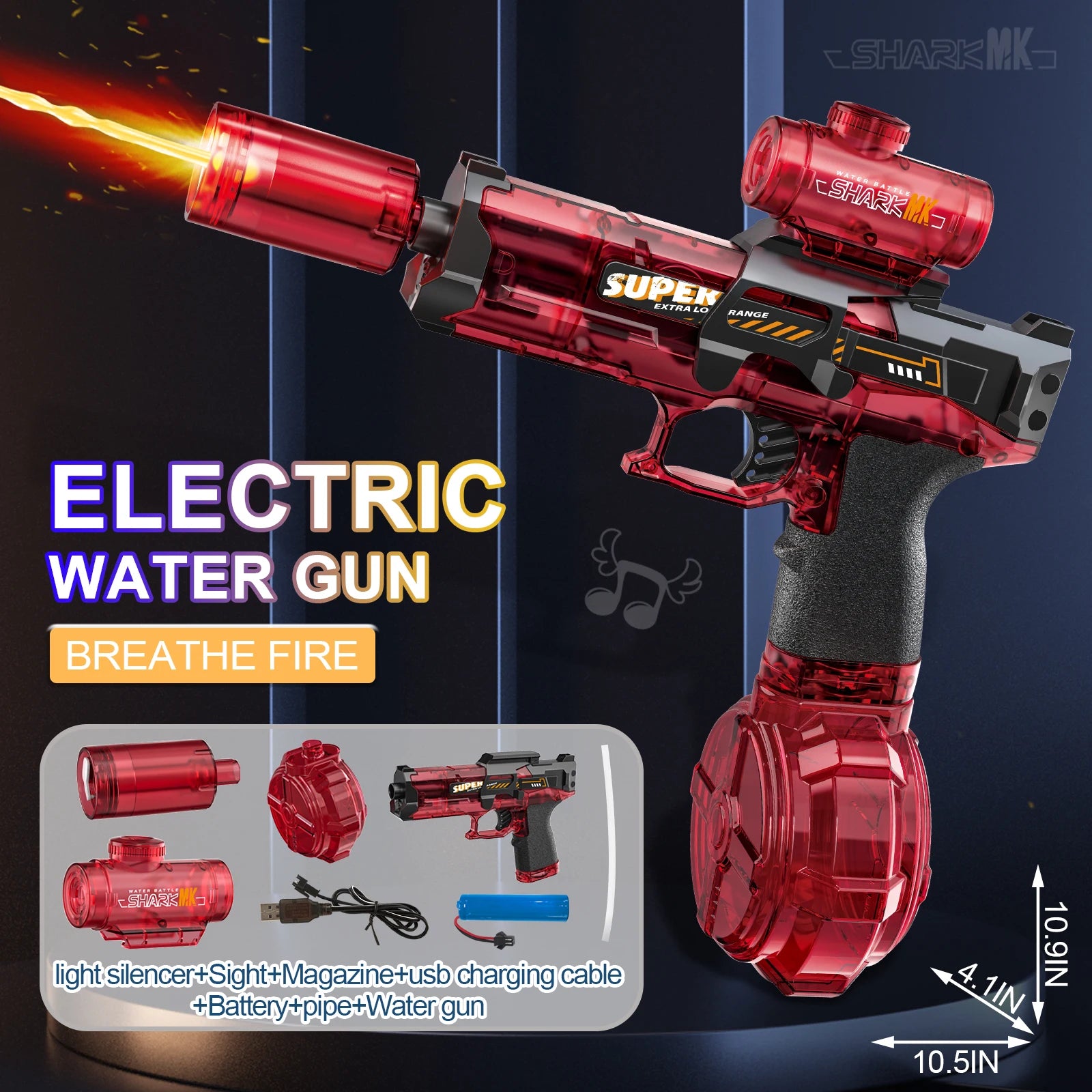 High Pressure Electric Water Gun Toys Summer Outdoor Beach Pool Garden Fight Games Kids Automatic Bursts Watergun Gifts