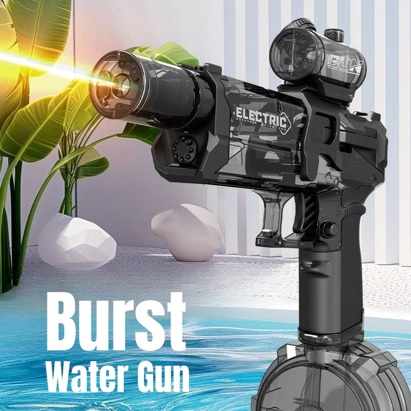 High Pressure Electric Water Gun Toys Summer Outdoor Beach Pool Garden Fight Games Kids Automatic Bursts Watergun Gifts